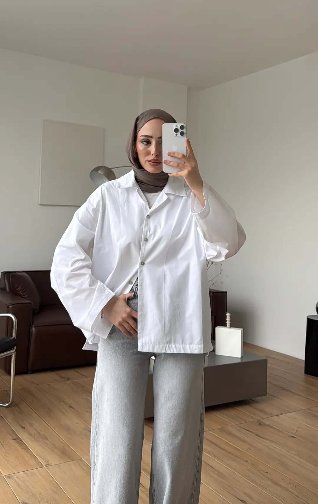 Boxfıt Gömlek Beyaz - Görsel 5