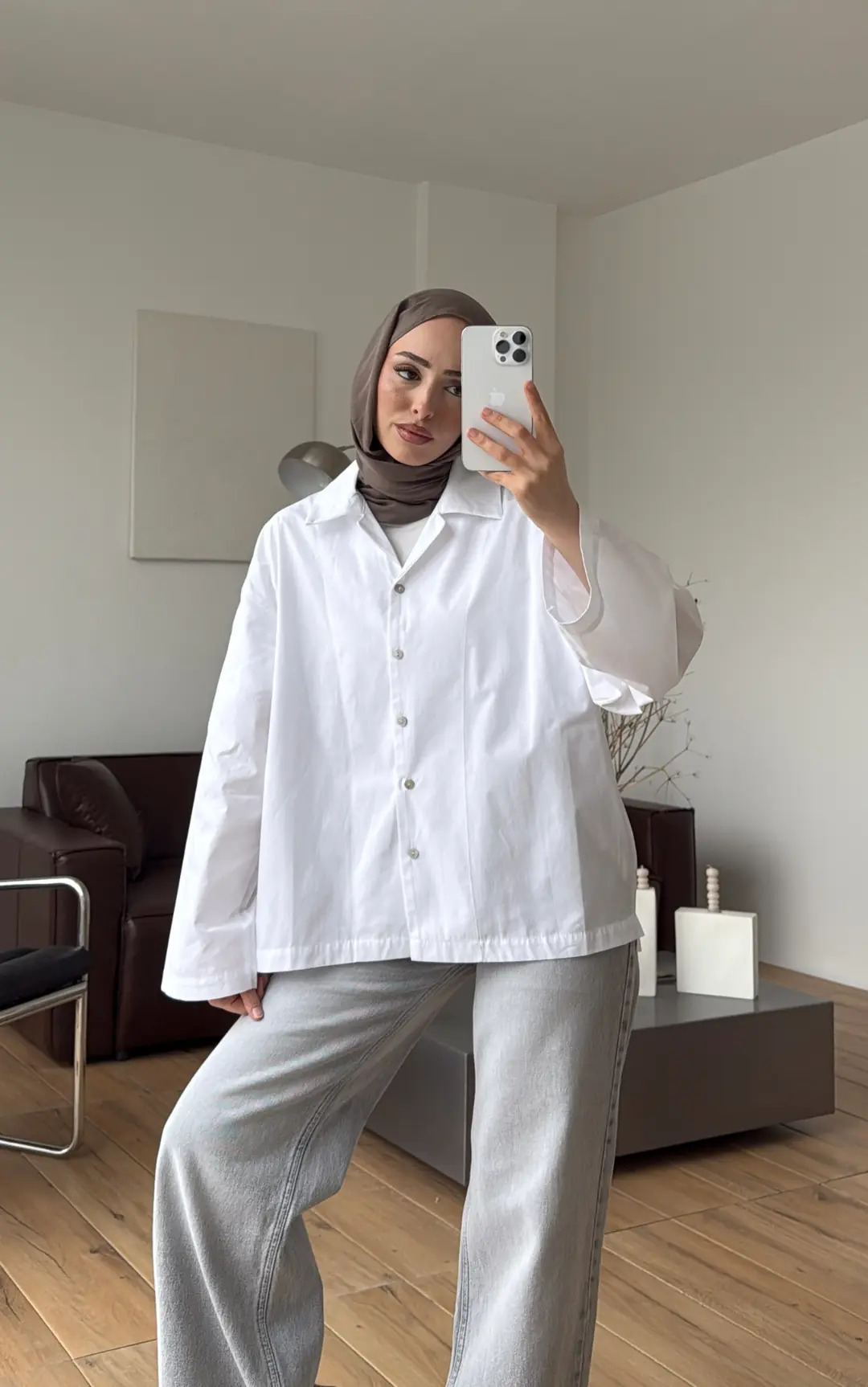 Boxfıt Gömlek Beyaz - Görsel 6