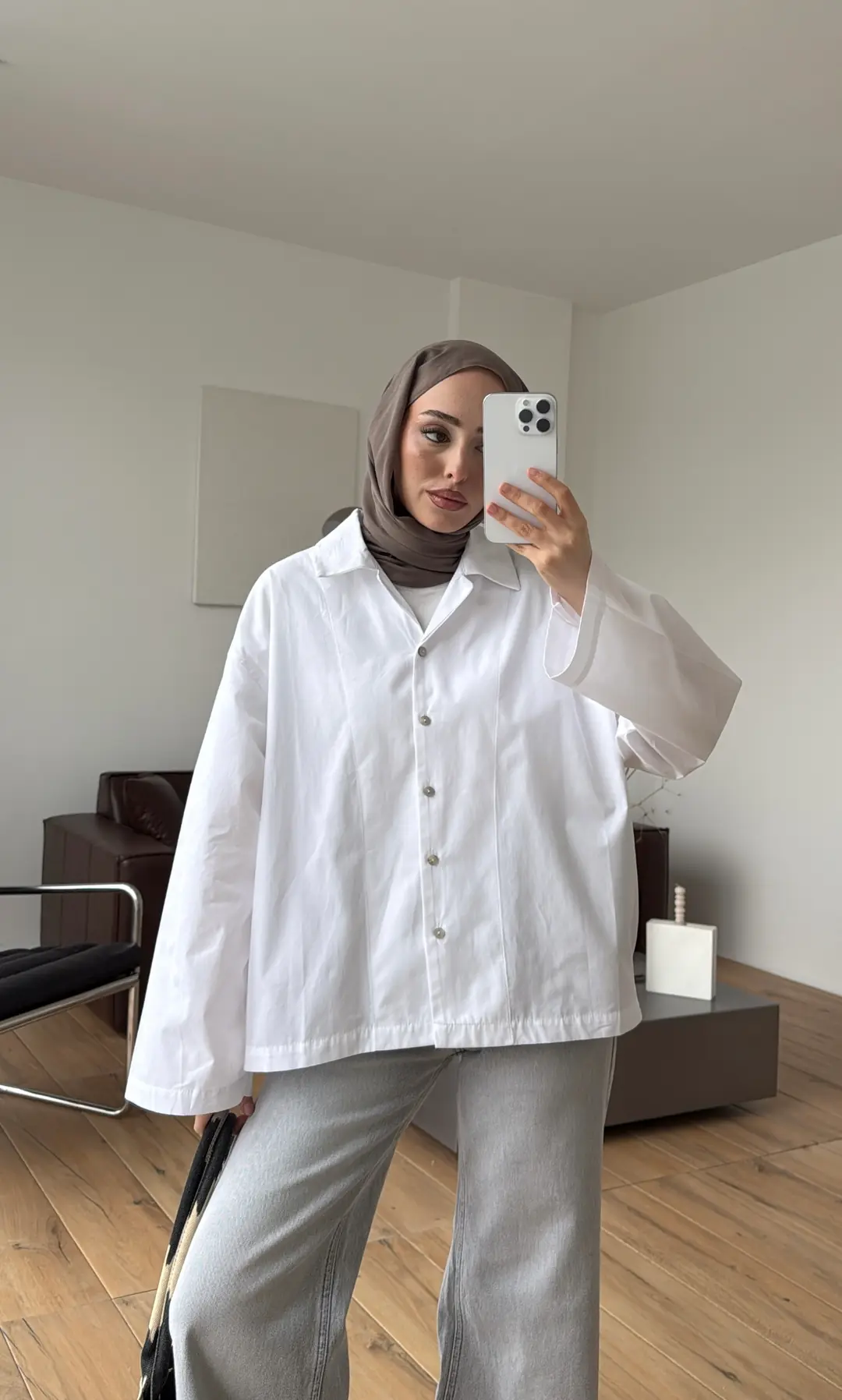 Boxfıt Gömlek Beyaz - Görsel 7