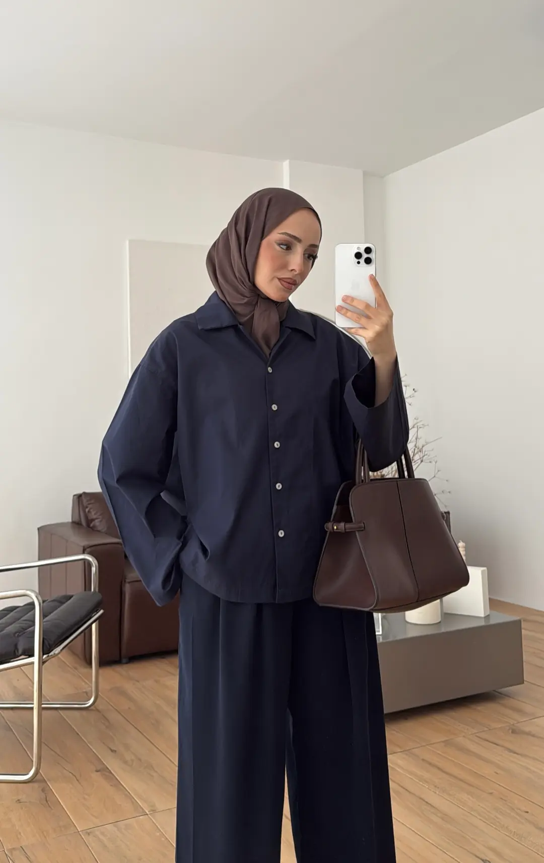 Boxfıt Gömlek Lacivert - Görsel 10