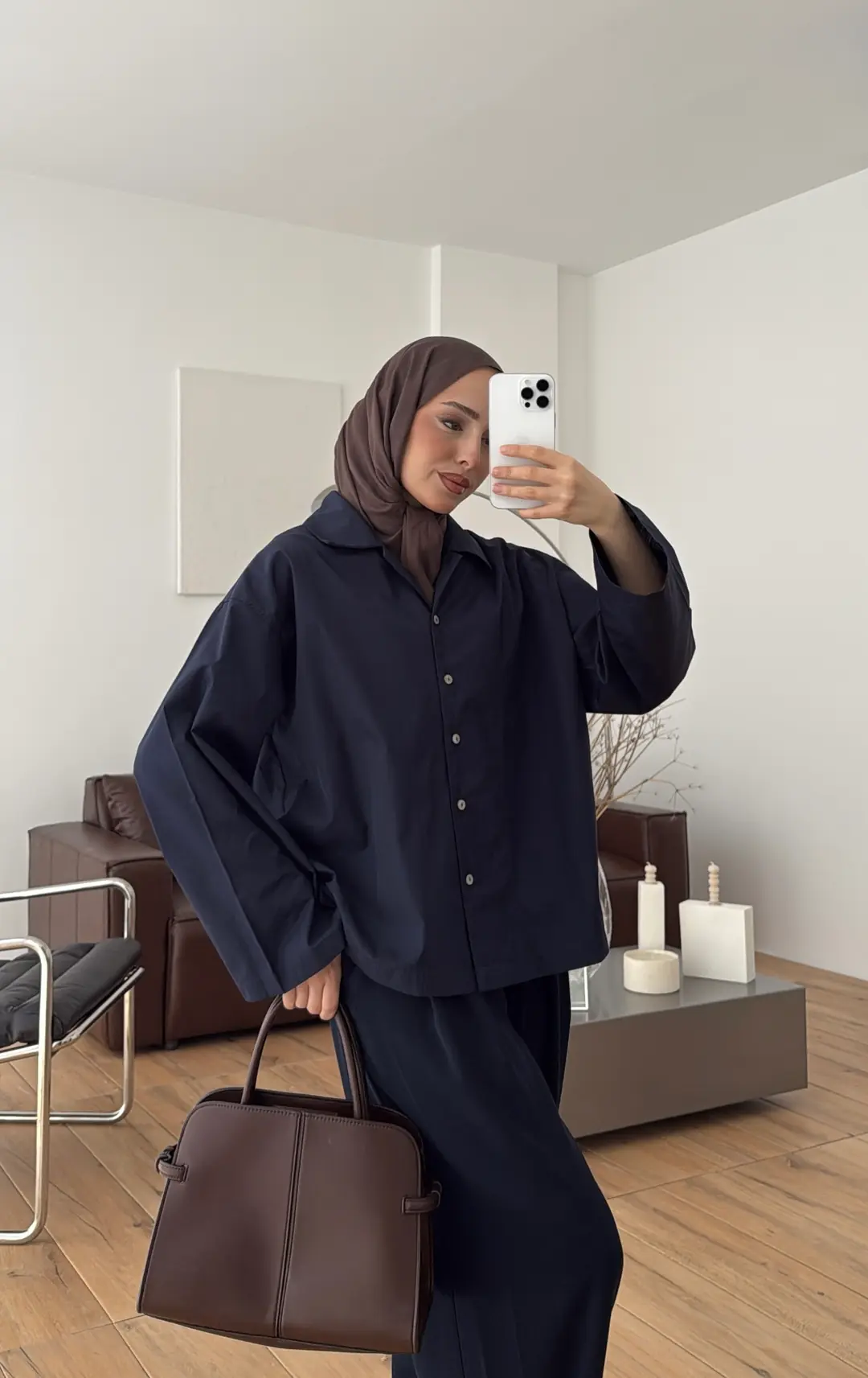 Boxfıt Gömlek Lacivert - Görsel 7