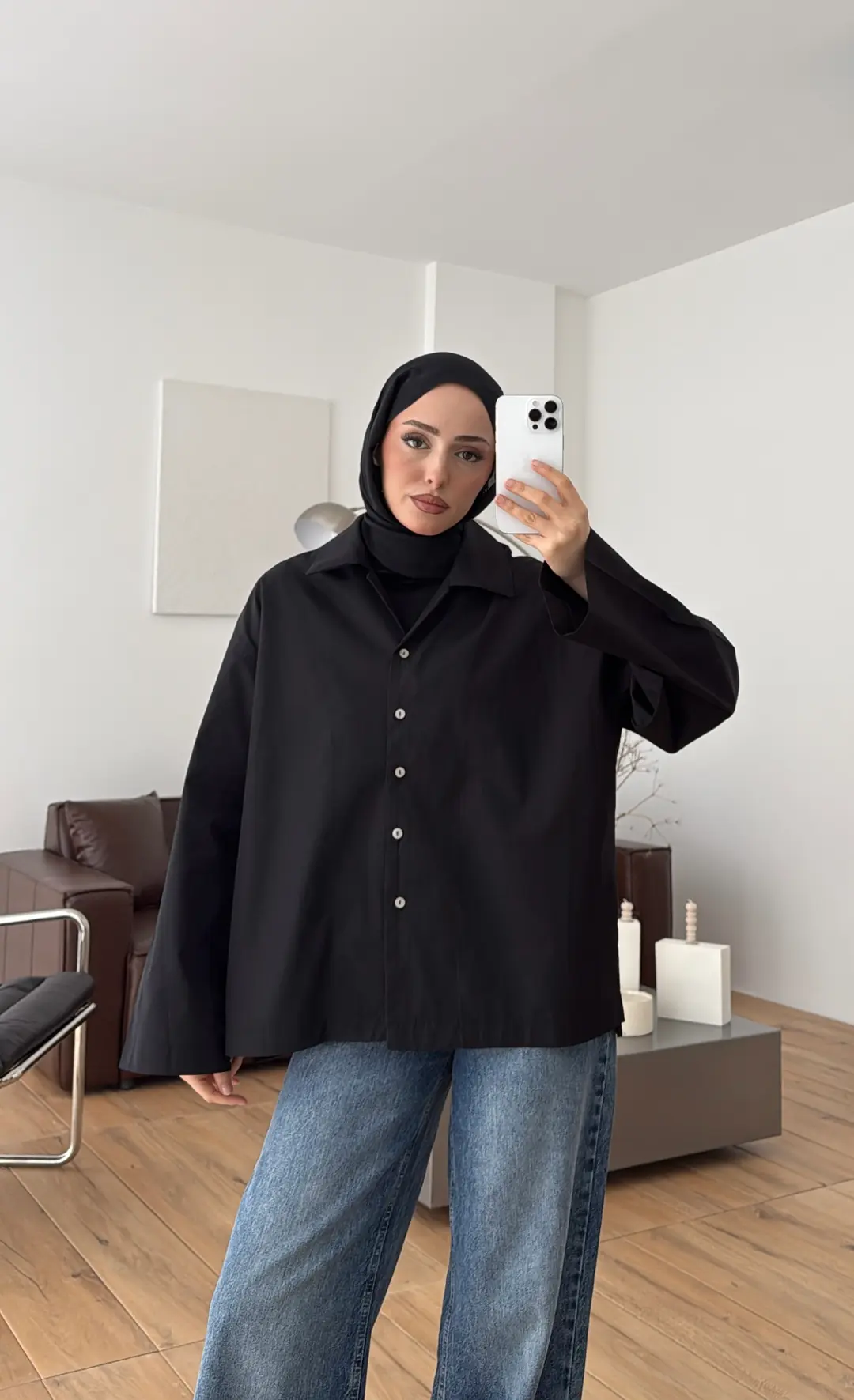 Boxfıt Gömlek Siyah - Görsel 5