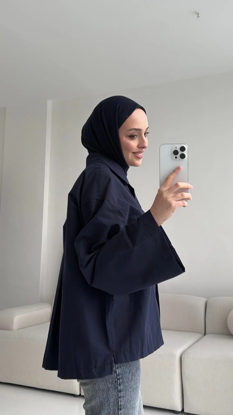 Boxfıt Lacivert Gömlek