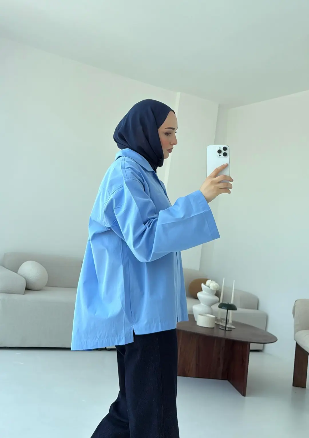 Boxfıt Mavi Gömlek - Görsel 2