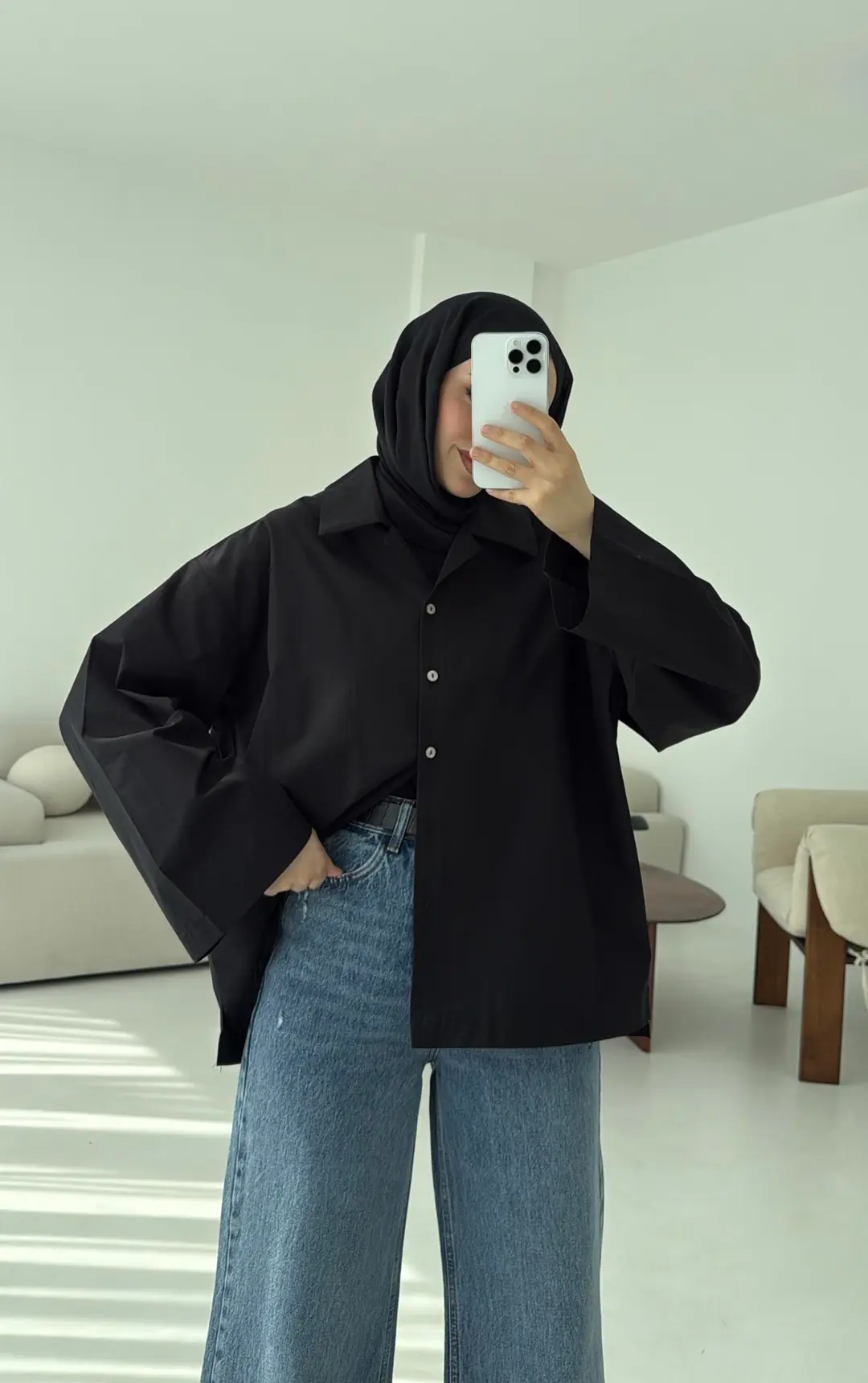 Boxfıt Siyah Gömlek