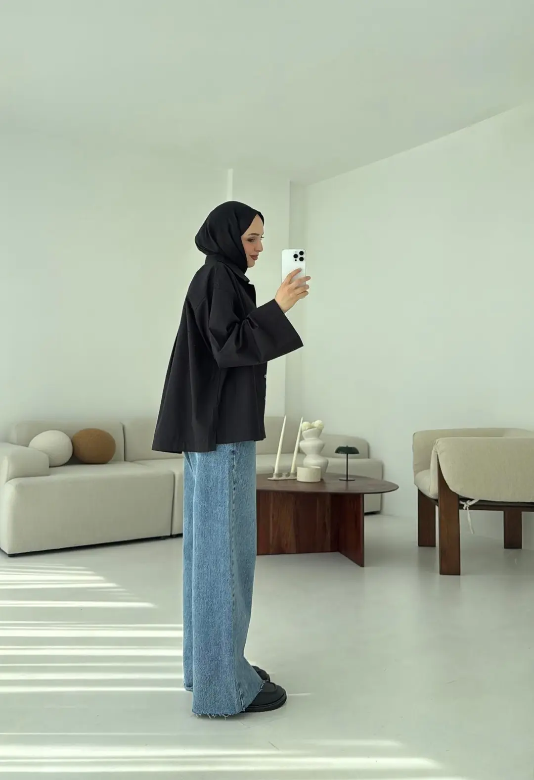 Boxfıt Siyah Gömlek - Görsel 6