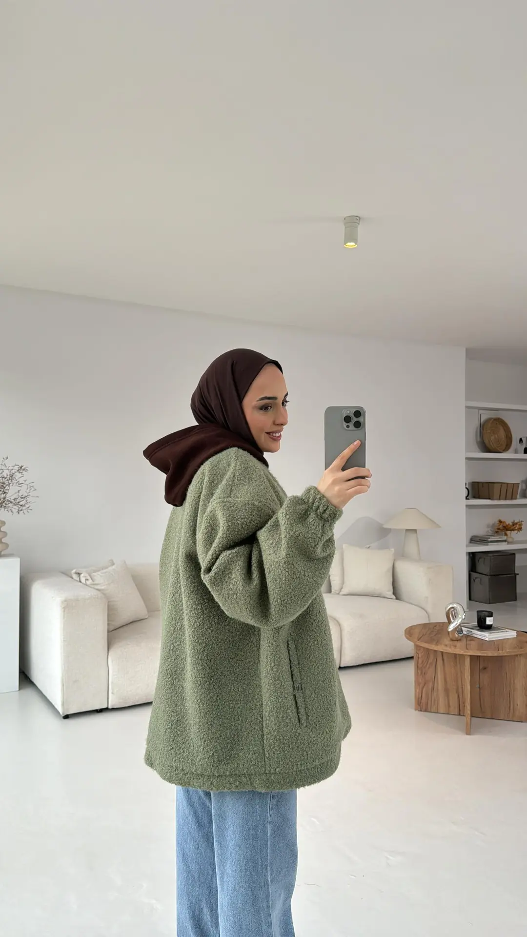 Buklet Oversize Bomber Ceket - Görsel 2