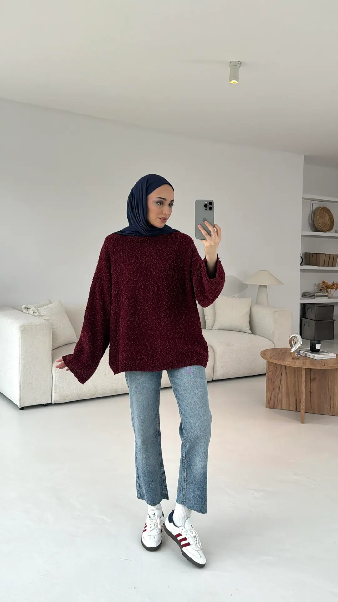 Bürümcüklü Kazak Bordo - Görsel 3