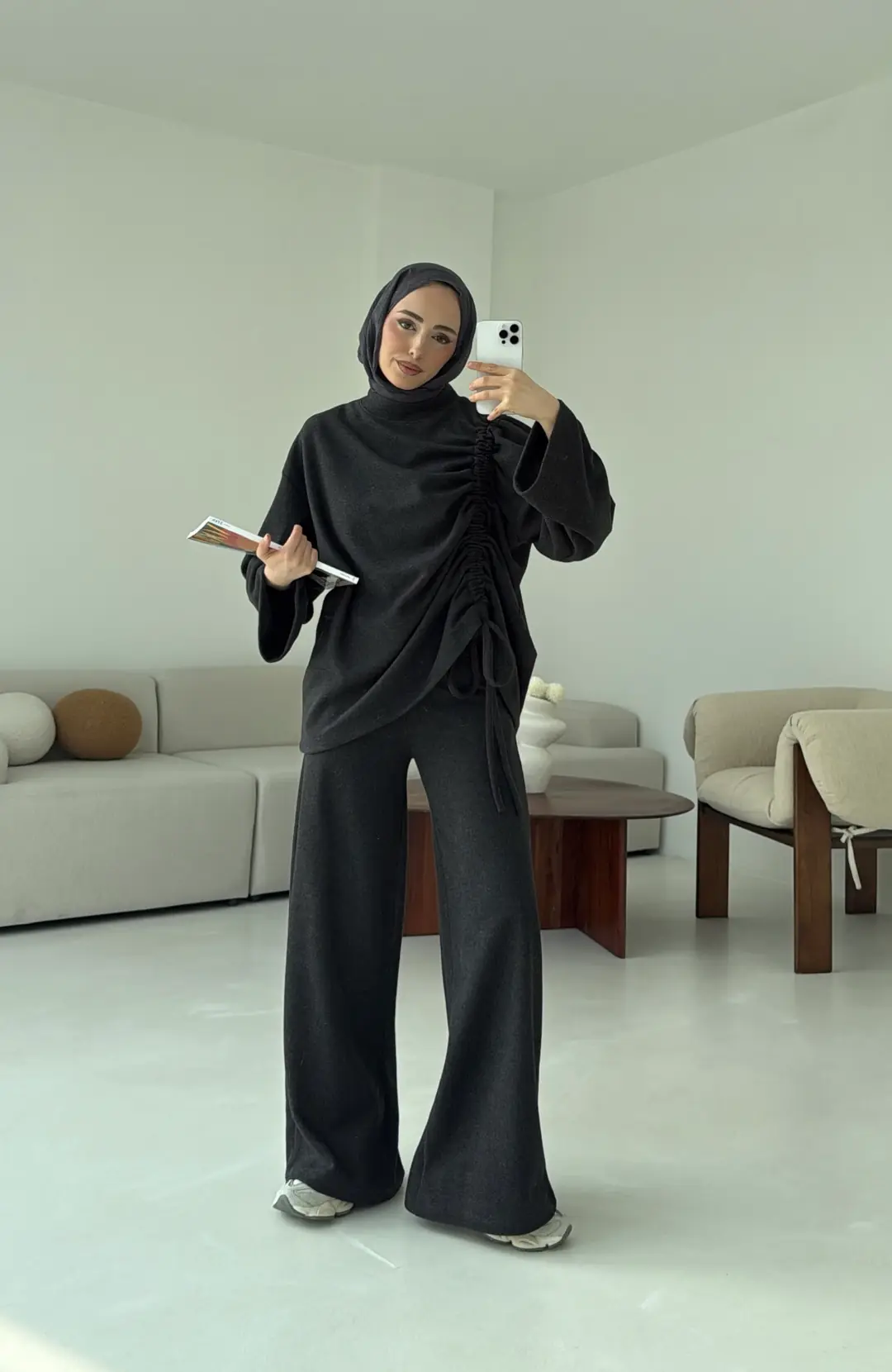 Büzgülü Takım Antrasit - Görsel 3