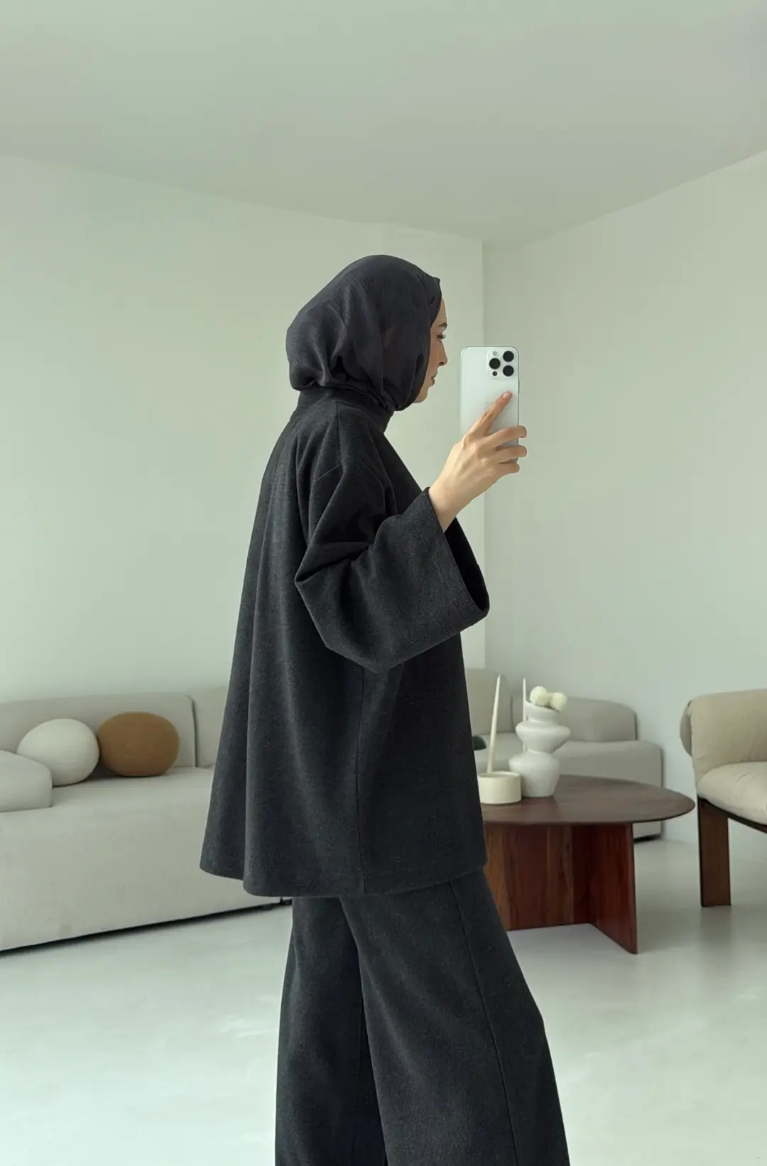 Büzgülü Takım Antrasit - Görsel 4