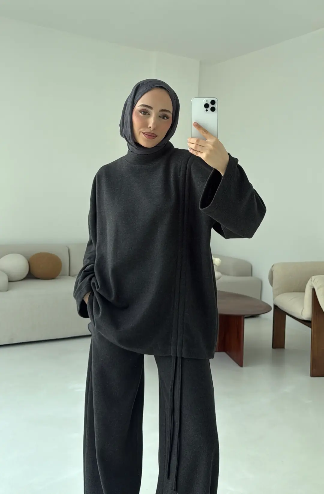 Büzgülü Takım Antrasit - Görsel 6