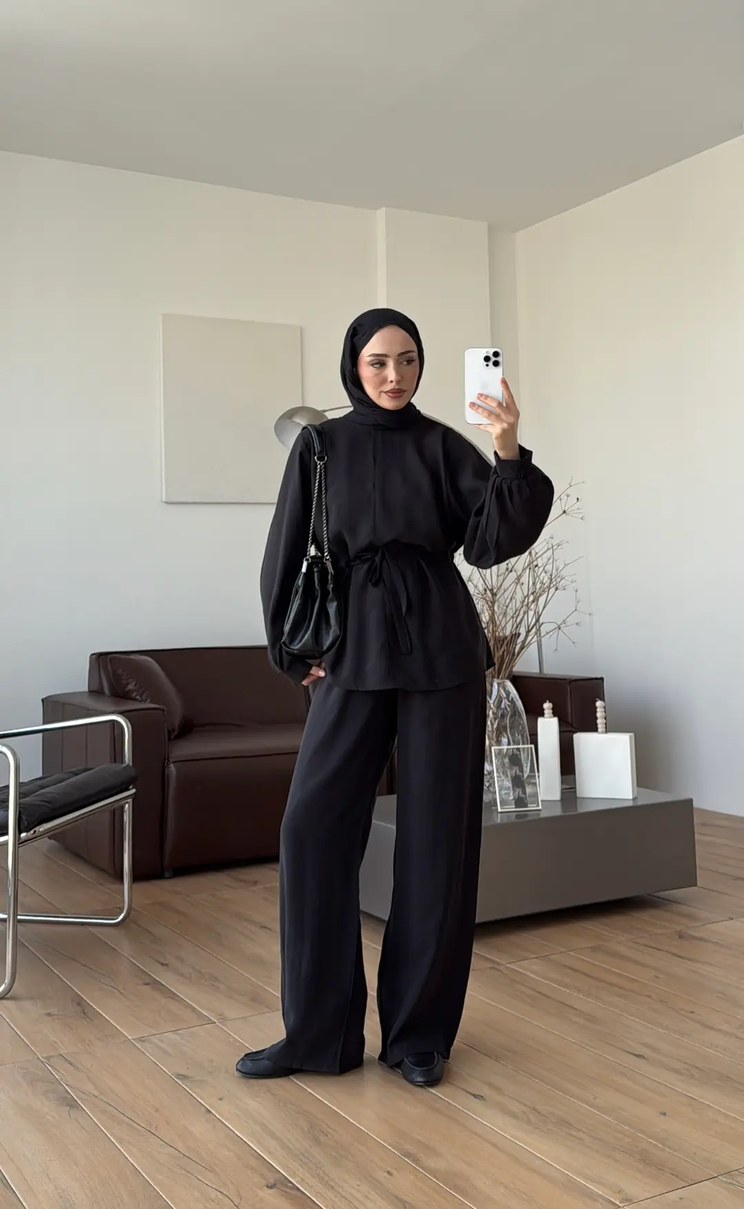 Büzgülü Takım Siyah - Görsel 3