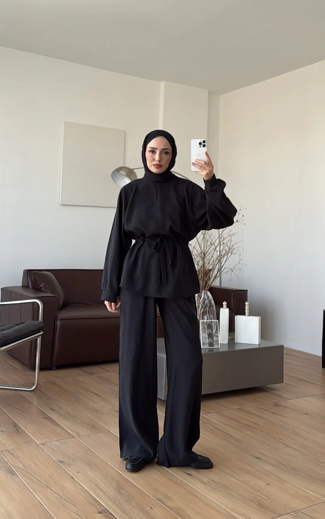 Büzgülü Takım Siyah - Görsel 5