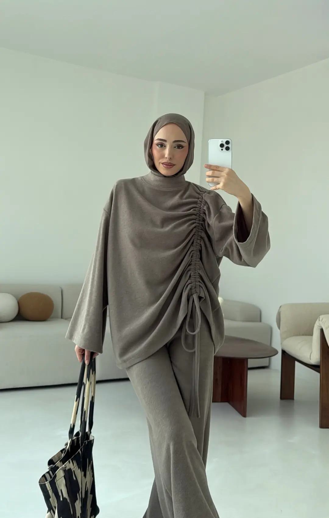 Büzgülü Takım Vizon - Görsel 8