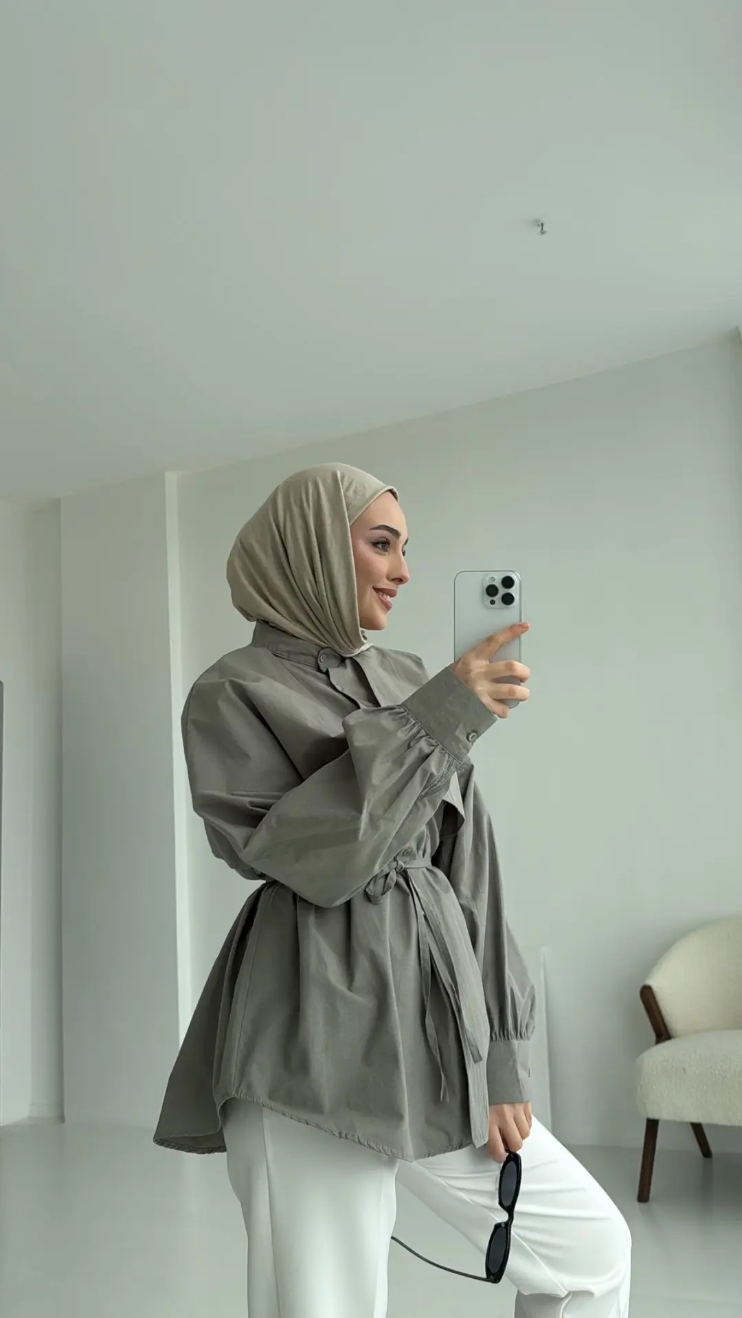 Çağla Bağlamalı Gömlek - Görsel 3