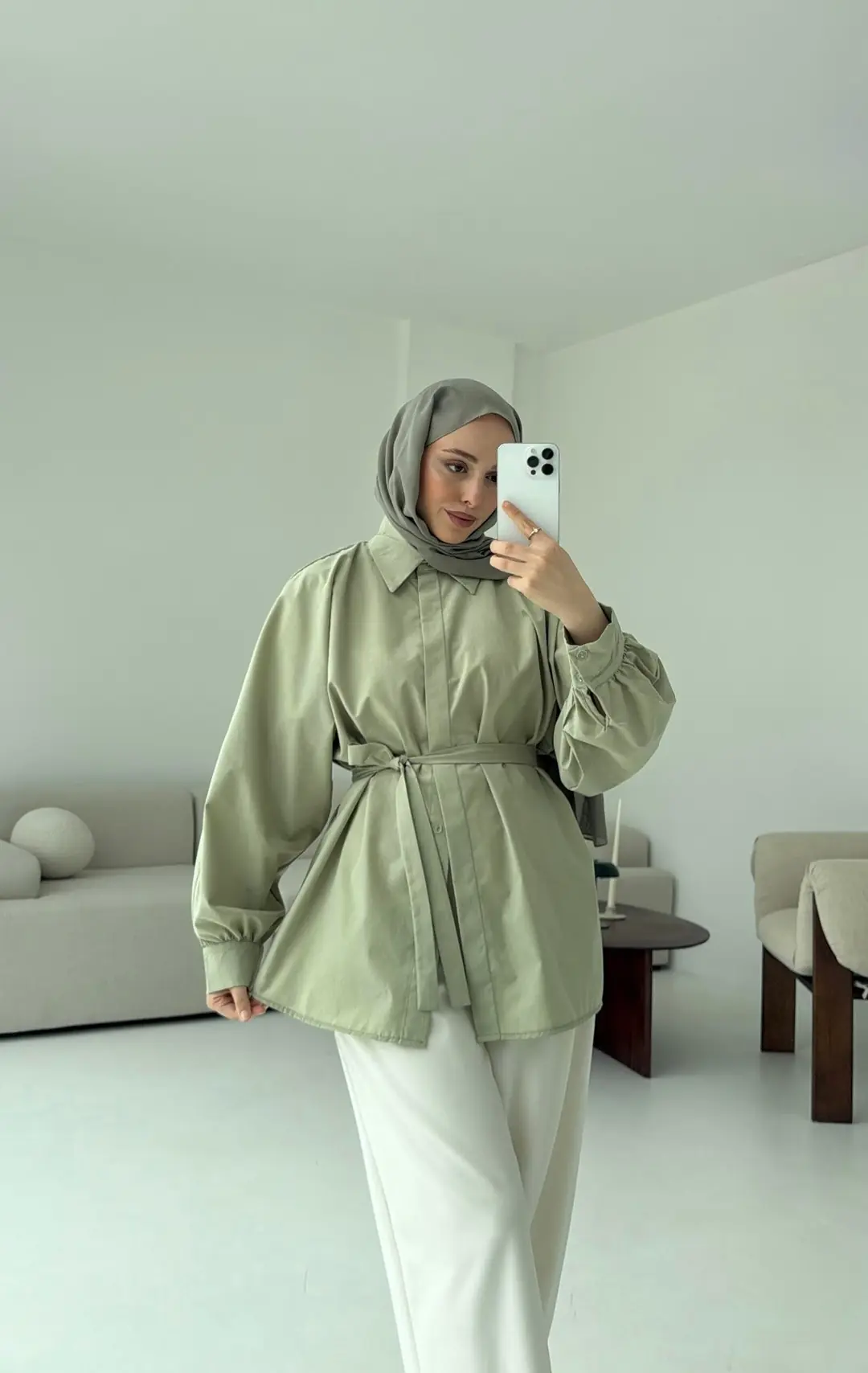 Cagla Balon Kol Bağlamalı Gömlek - Görsel 2