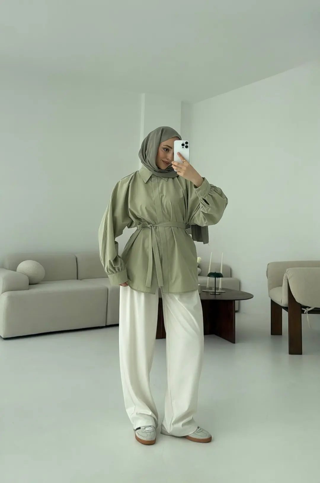 Cagla Balon Kol Bağlamalı Gömlek - Görsel 8