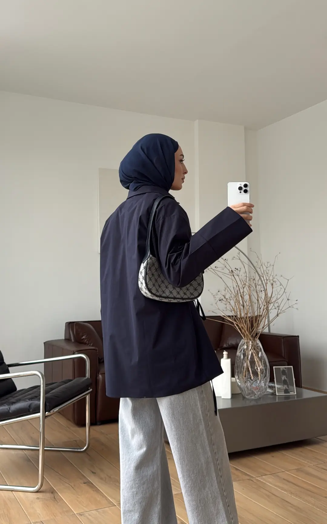 Çapraz Bağlamalı Gömlek Lacivert