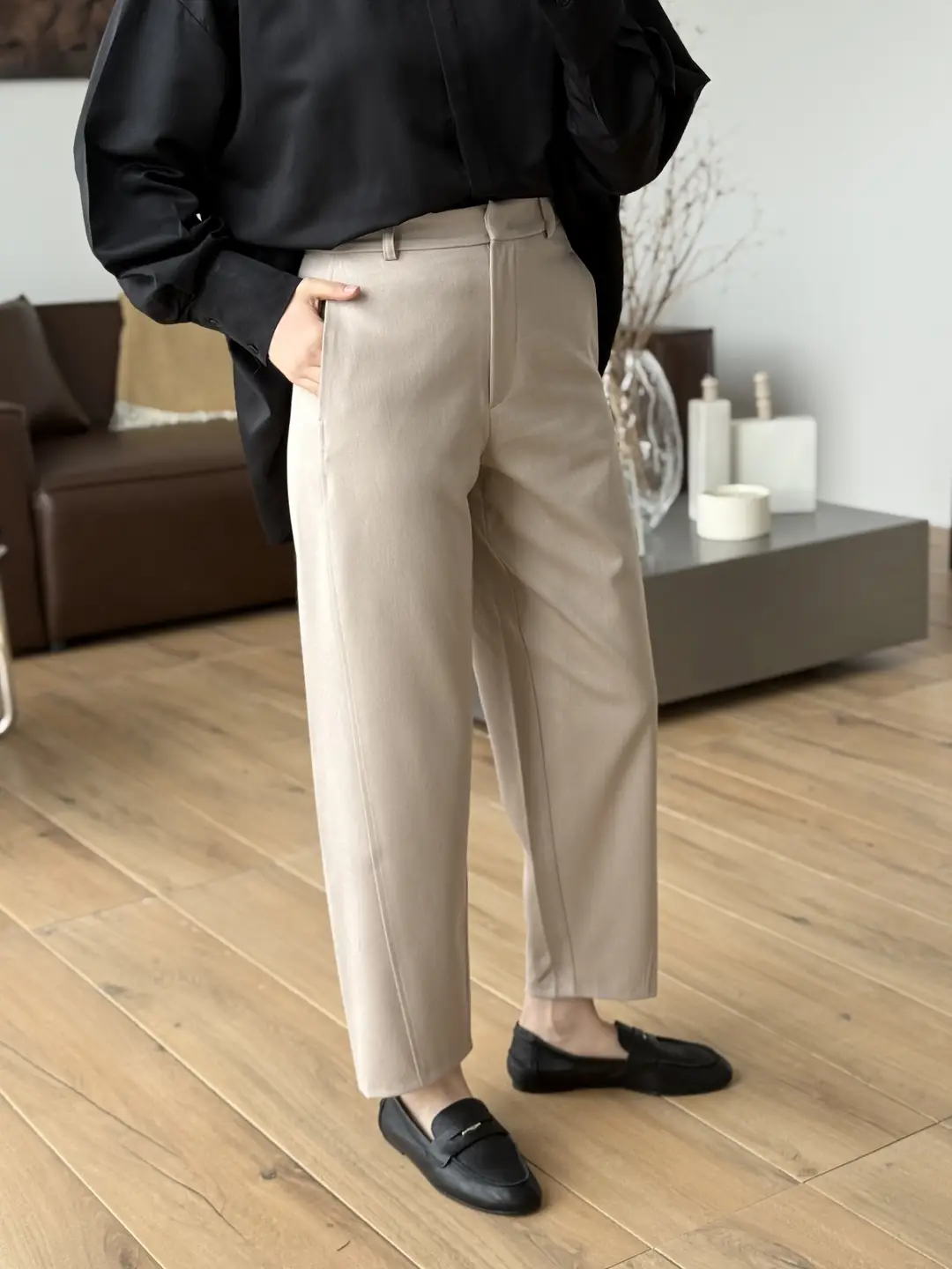 Carrot Kumaş Pantolon Bej - Görsel 2