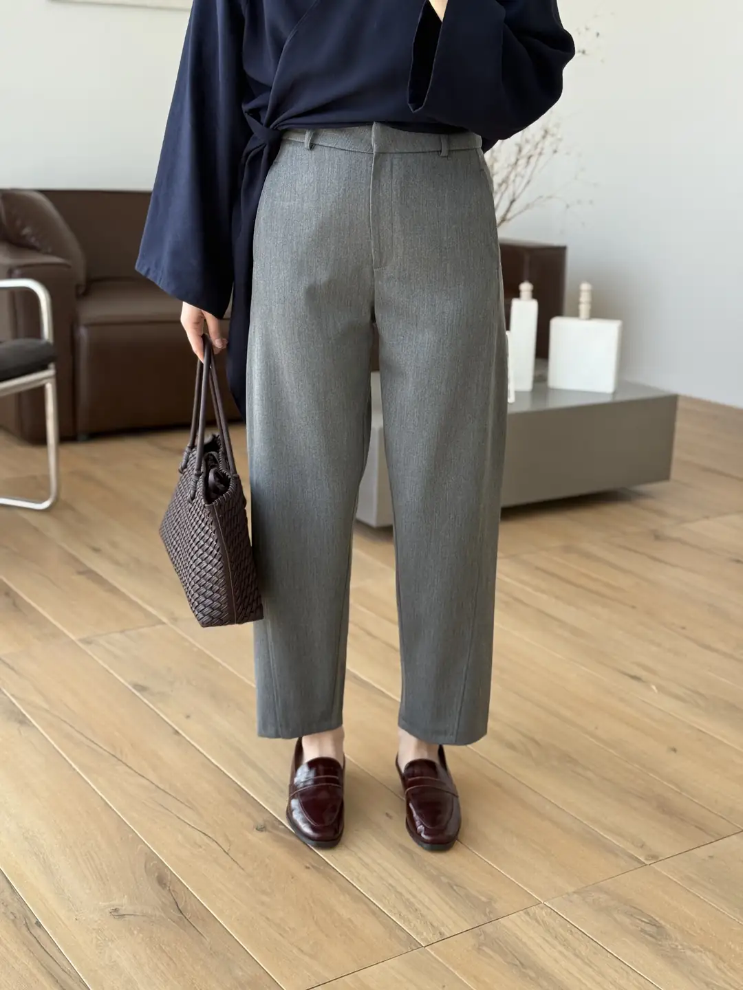 Carrot Kumaş Pantolon Gri