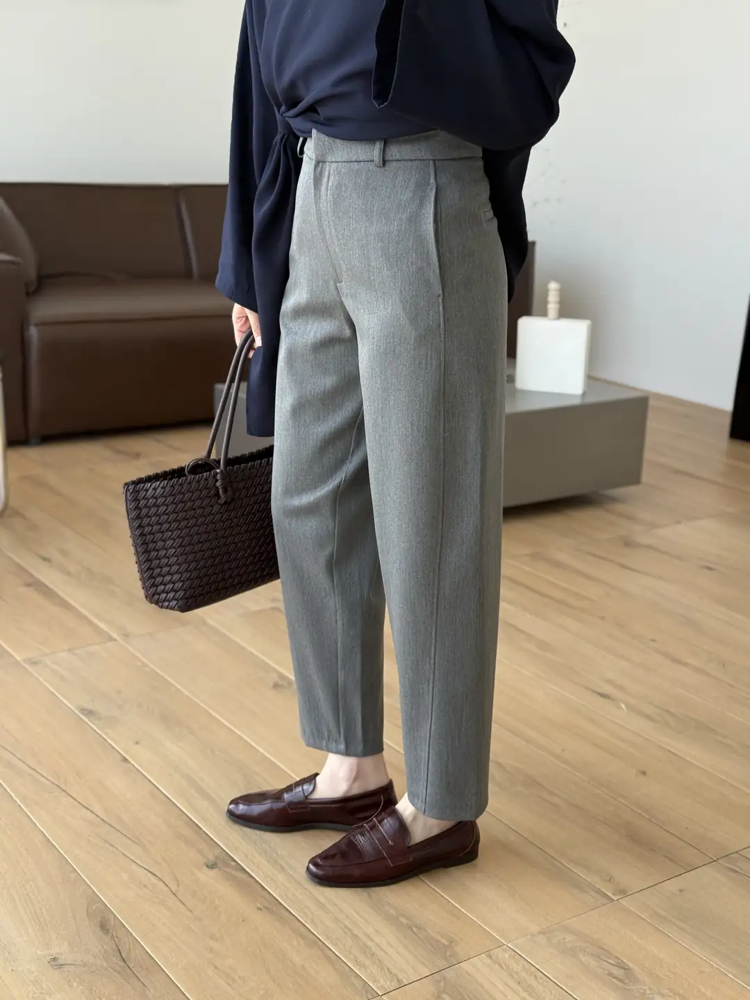 Carrot Kumaş Pantolon Gri - Görsel 3