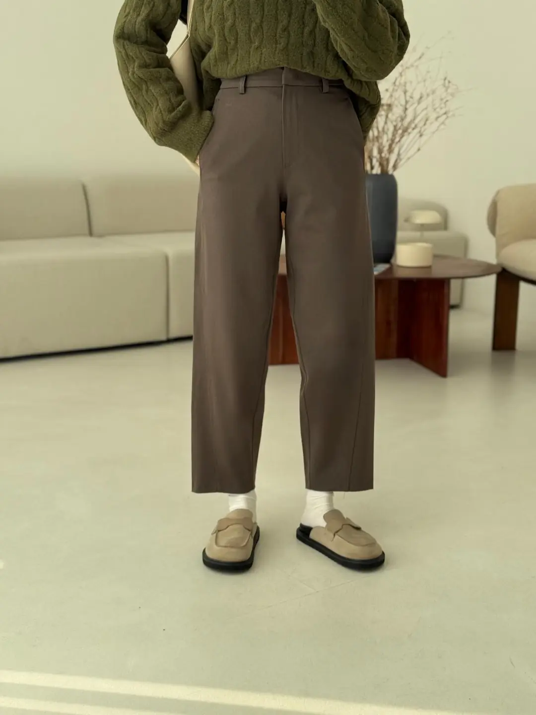 Carrot Kumaş Pantolon Vizon - Görsel 3