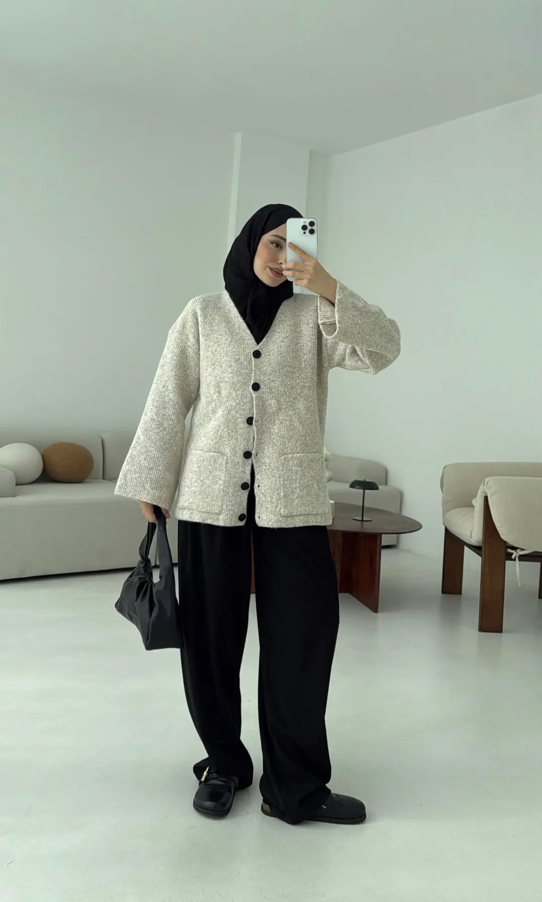 Cepli Premium Kalın Hırka Taş - Görsel 2