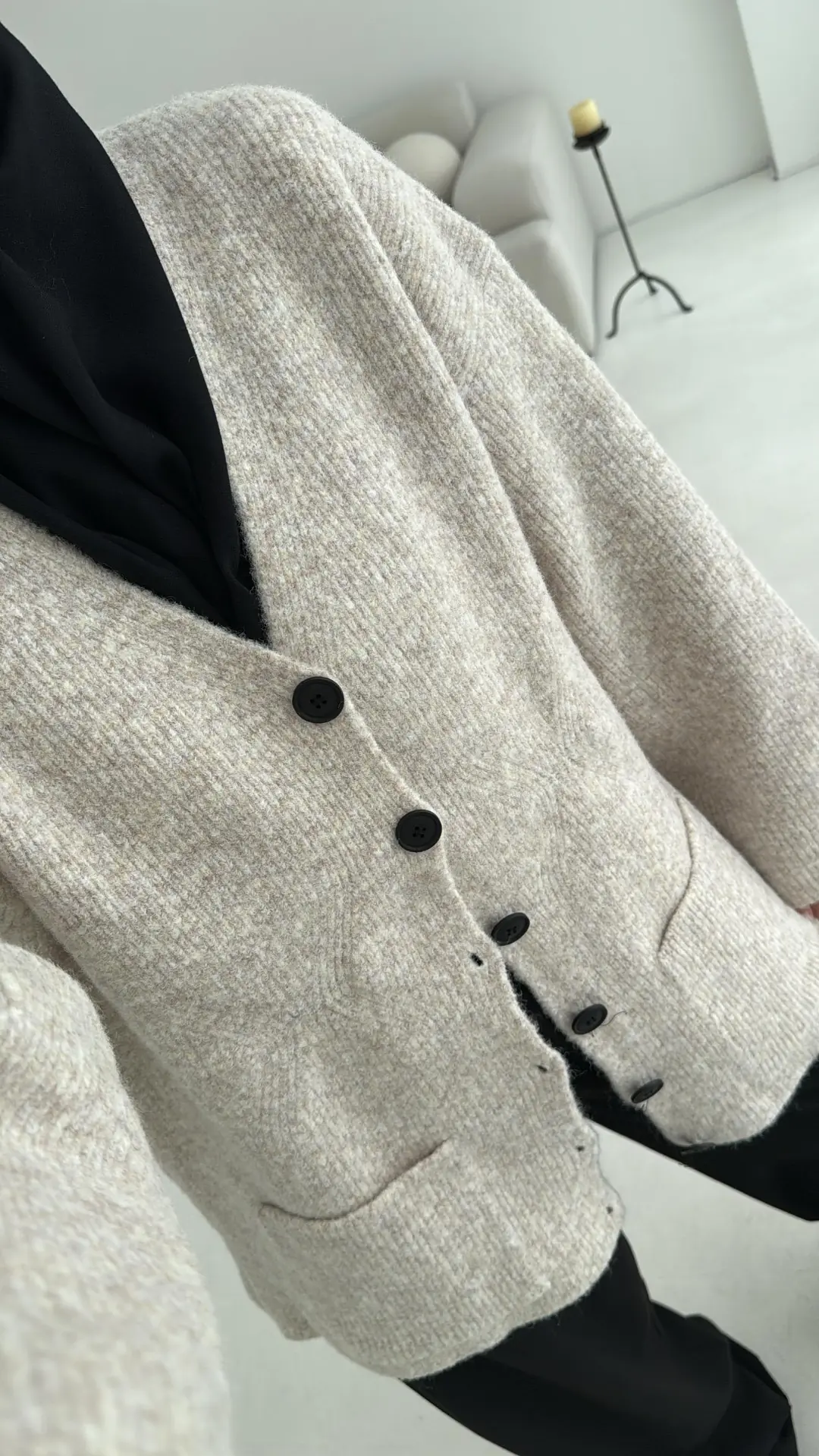 Cepli Premium Kalın Hırka Taş - Görsel 4