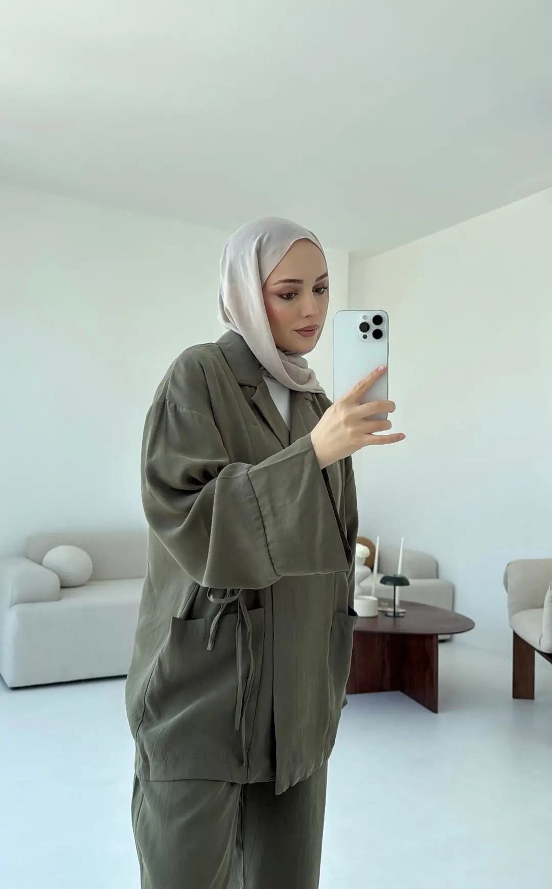 Çift Cepli Takım Haki - Görsel 5