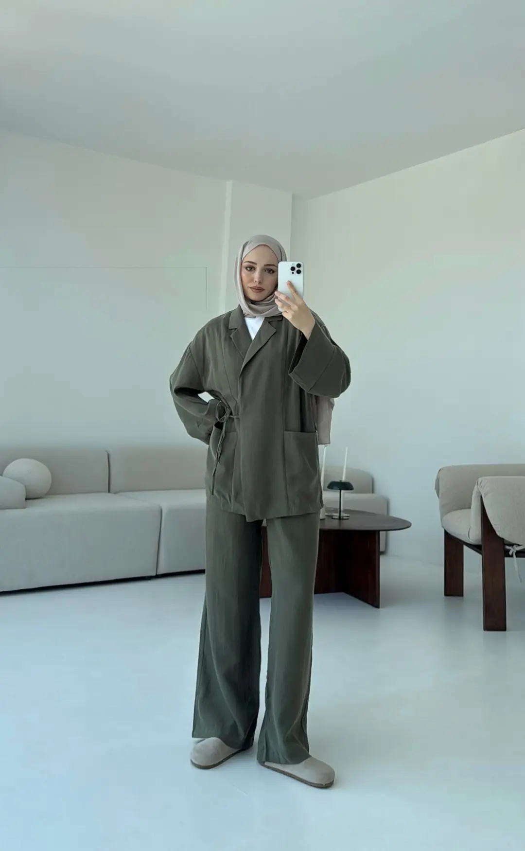 Çift Cepli Takım Haki - Görsel 8