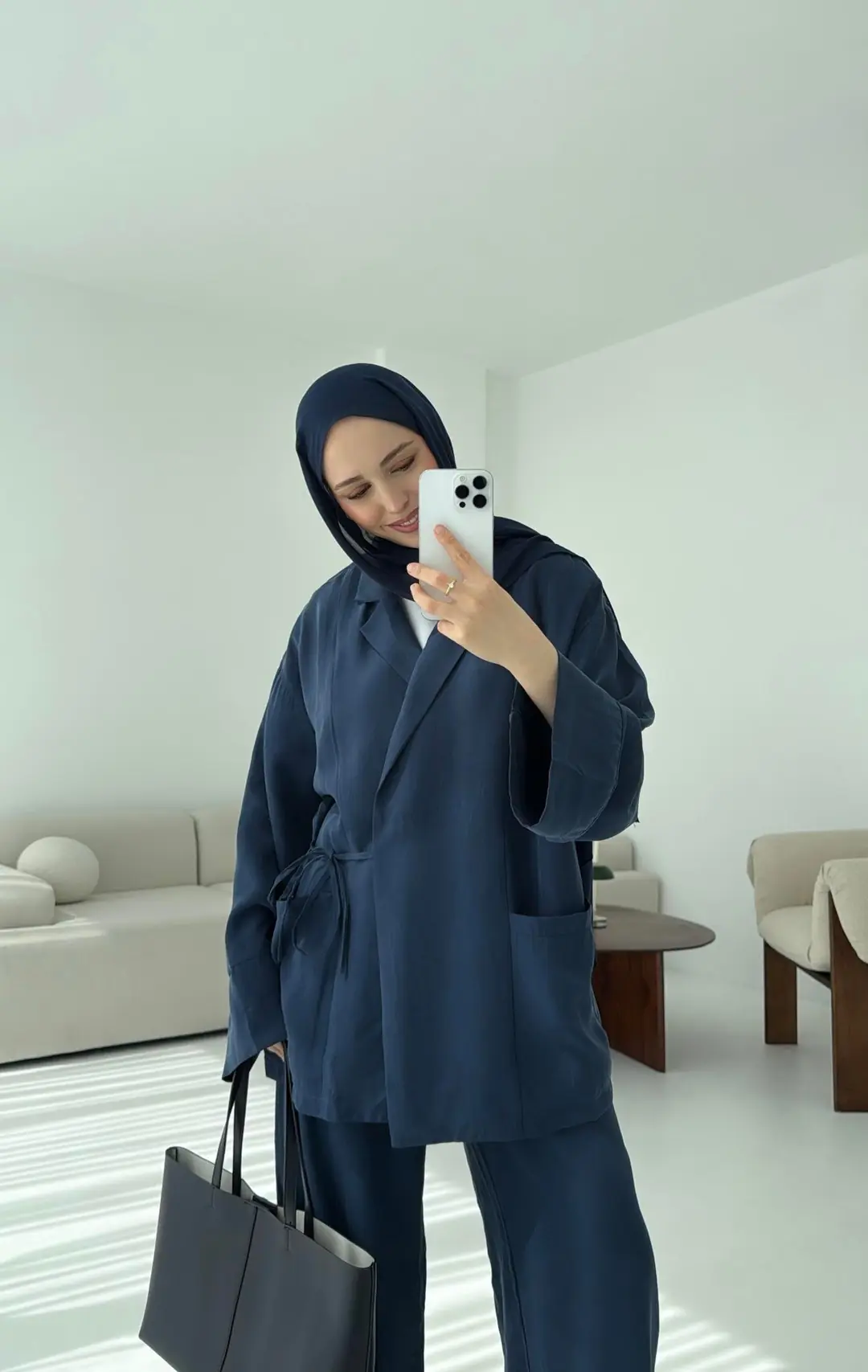 Çift Cepli Takım Lacivert