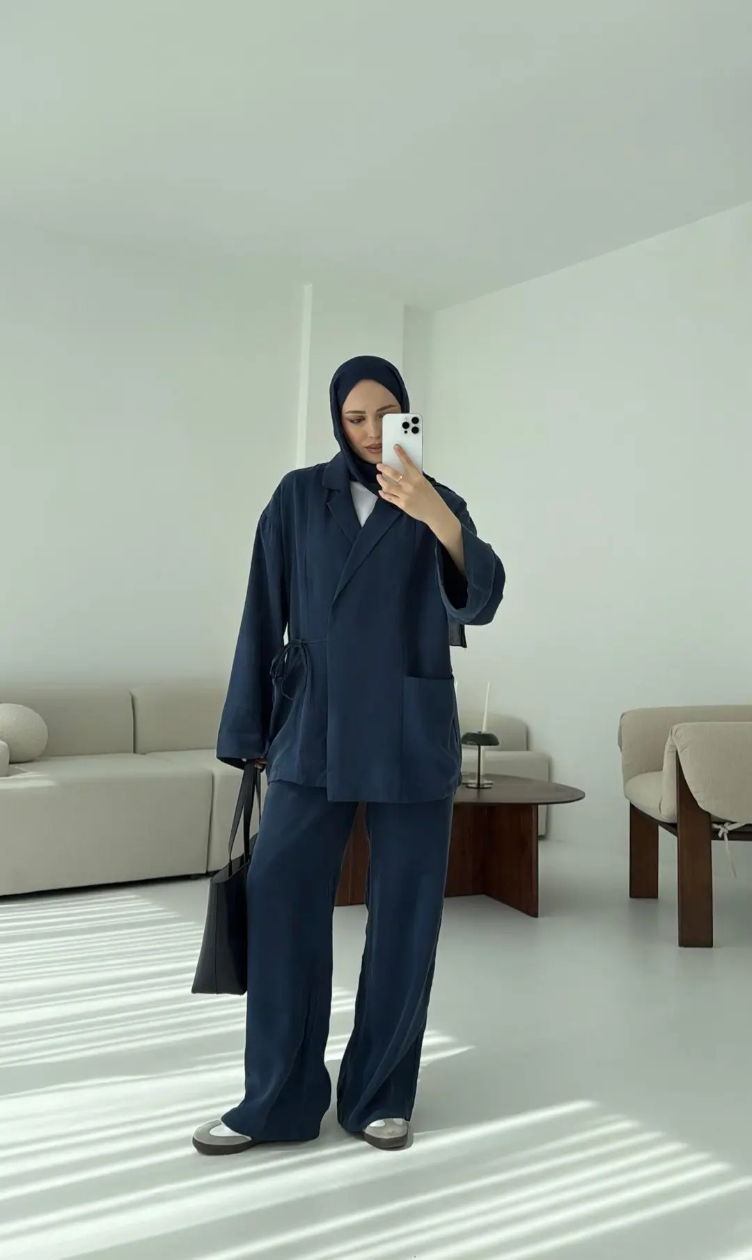 Çift Cepli Takım Lacivert - Görsel 3