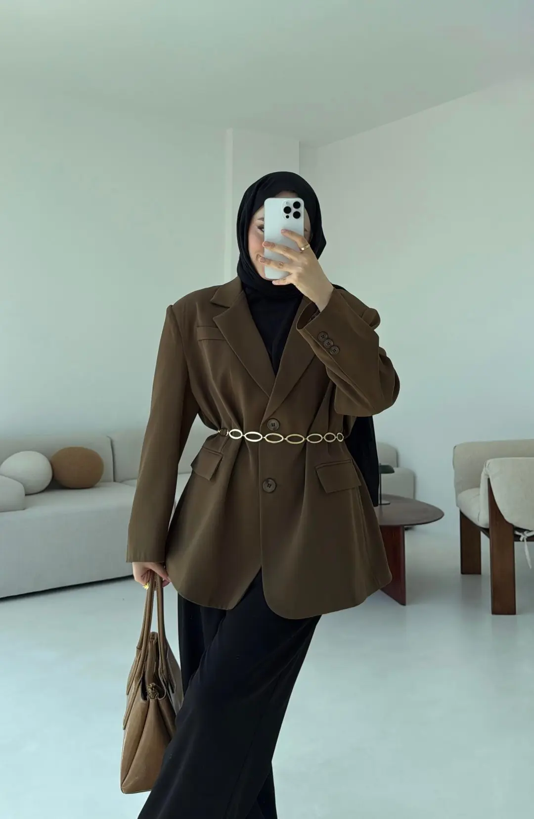 Çift Dügmeli Oversize Blazer Ceket