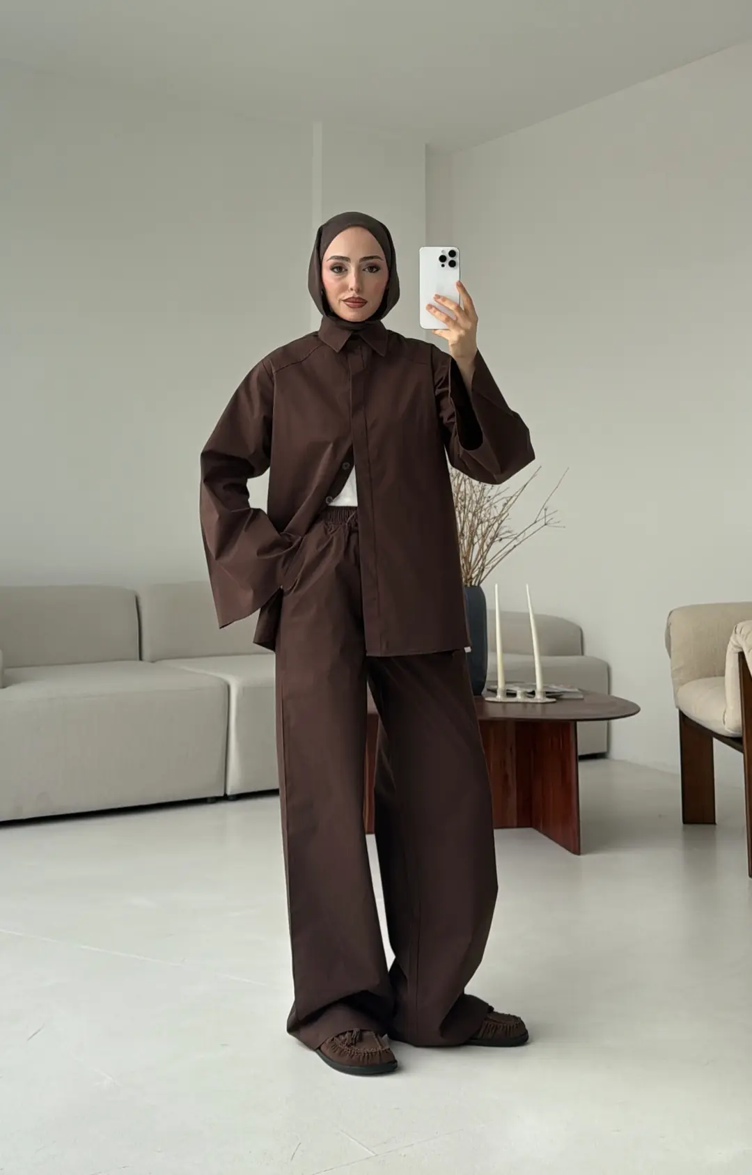 Cotton Takım Kahve - Görsel 3