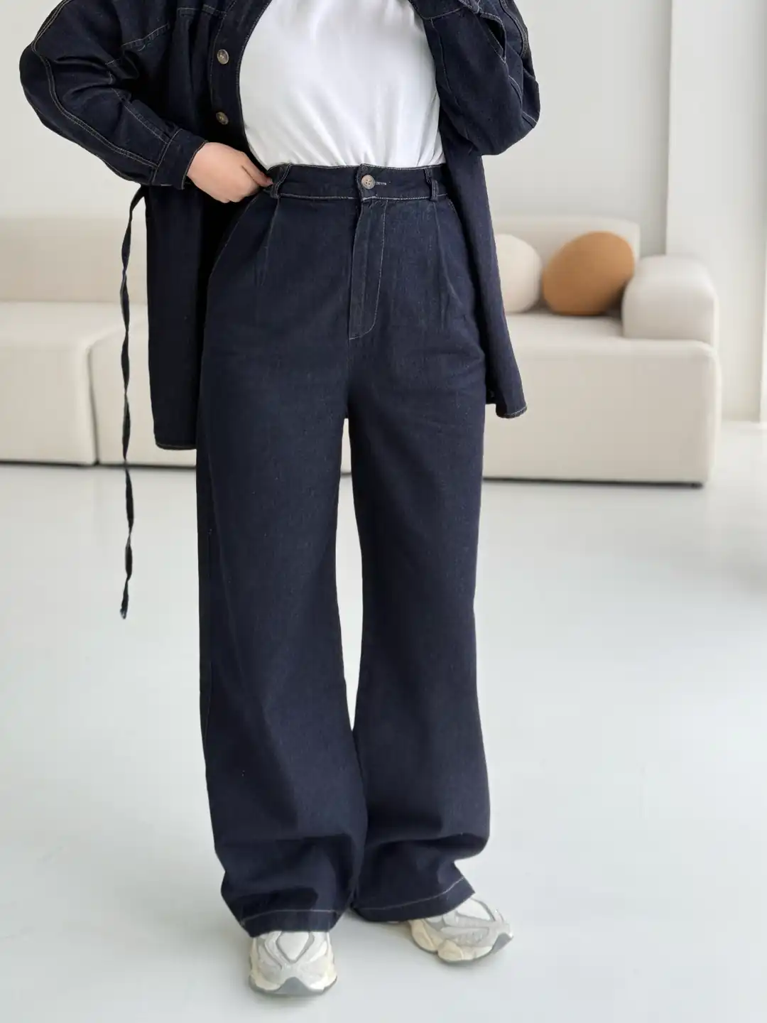 Denim Bağlamalı Takım - Görsel 6