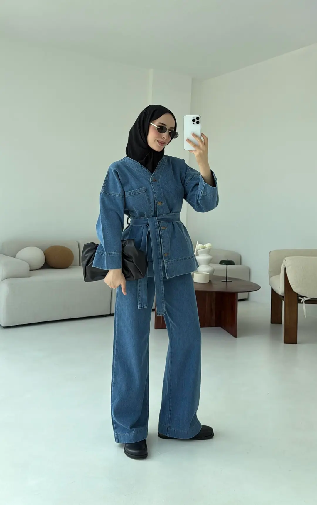 Denim Baglamalı Takım - Görsel 2