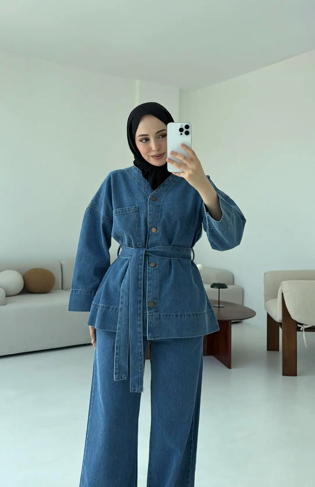 Denim Baglamalı Takım - Görsel 5