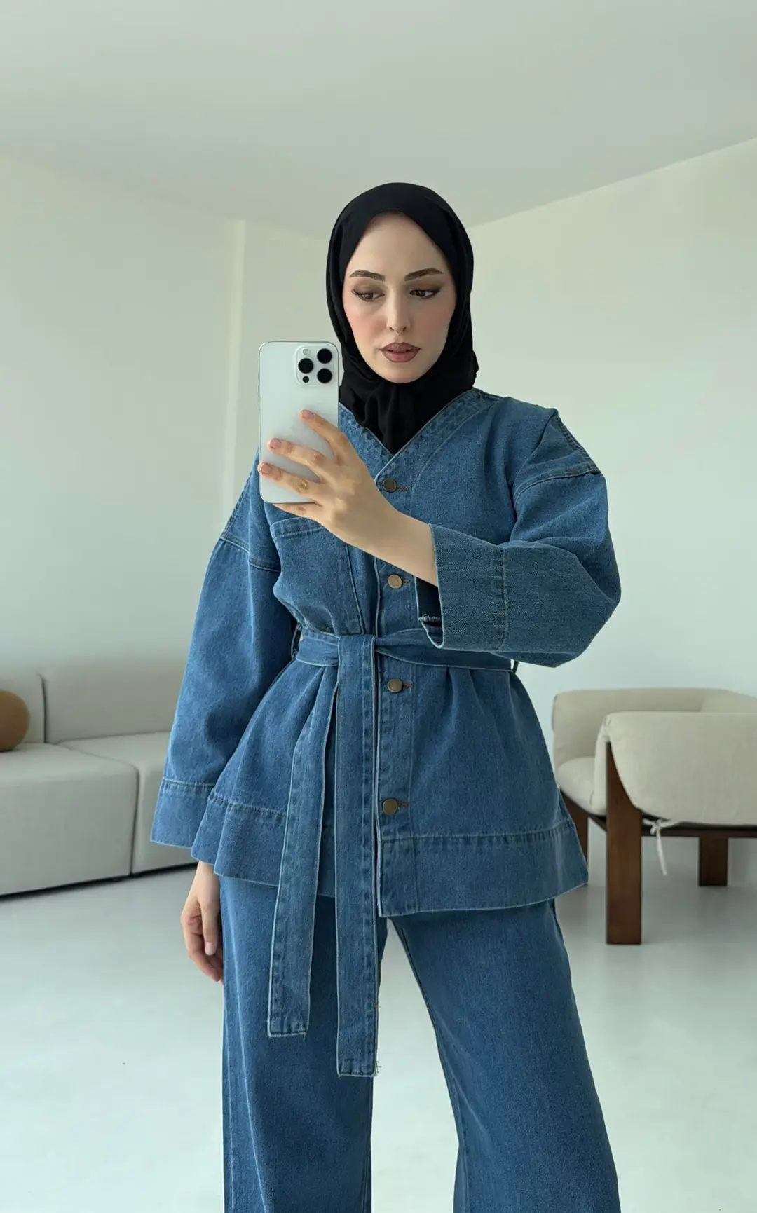Denim Baglamalı Takım - Görsel 8
