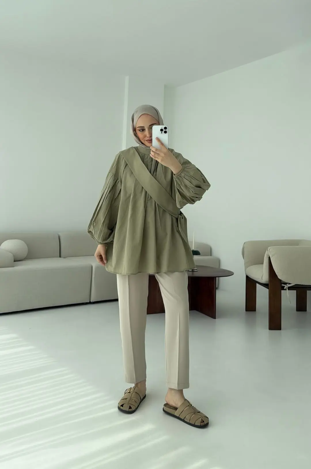 Detaylı Pens Gömlek Çağla - Görsel 6