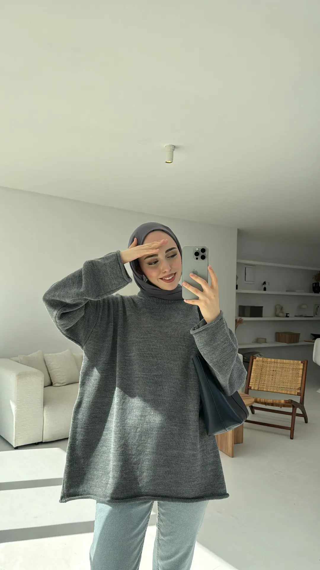 Dikişsiz Premium Triko Antarasit - Görsel 2