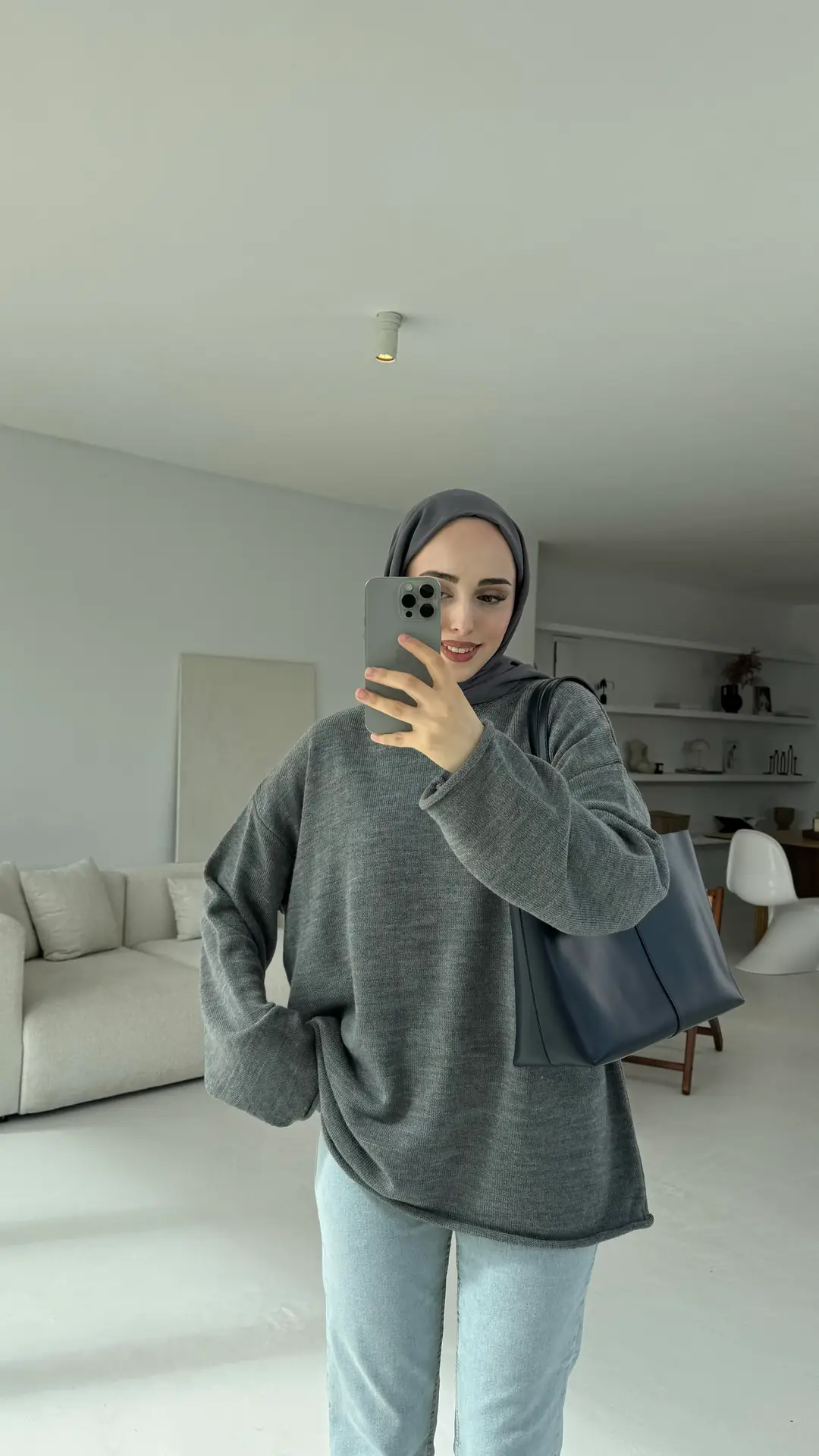 Dikişsiz Premium Triko Antarasit - Görsel 5