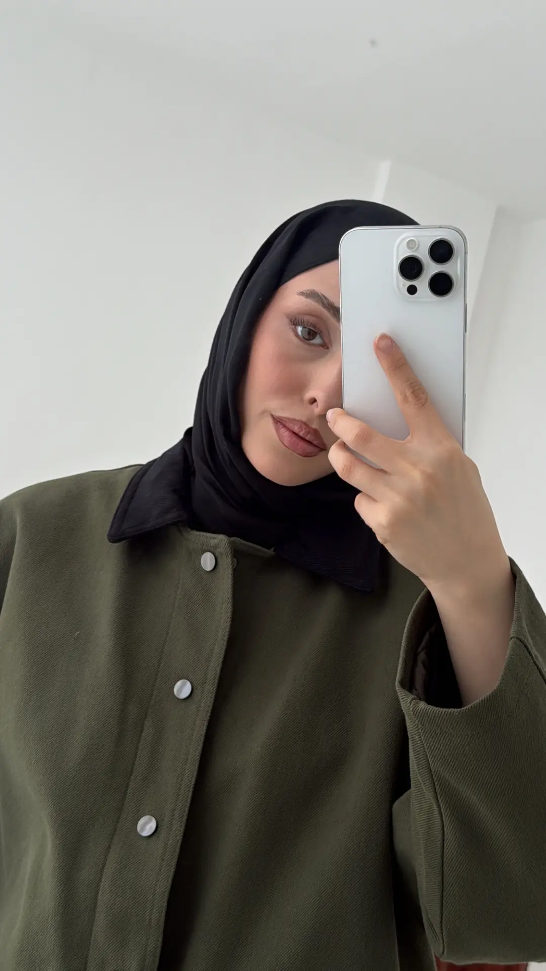 Dolgulu Gabardin Ceket Haki - Görsel 9