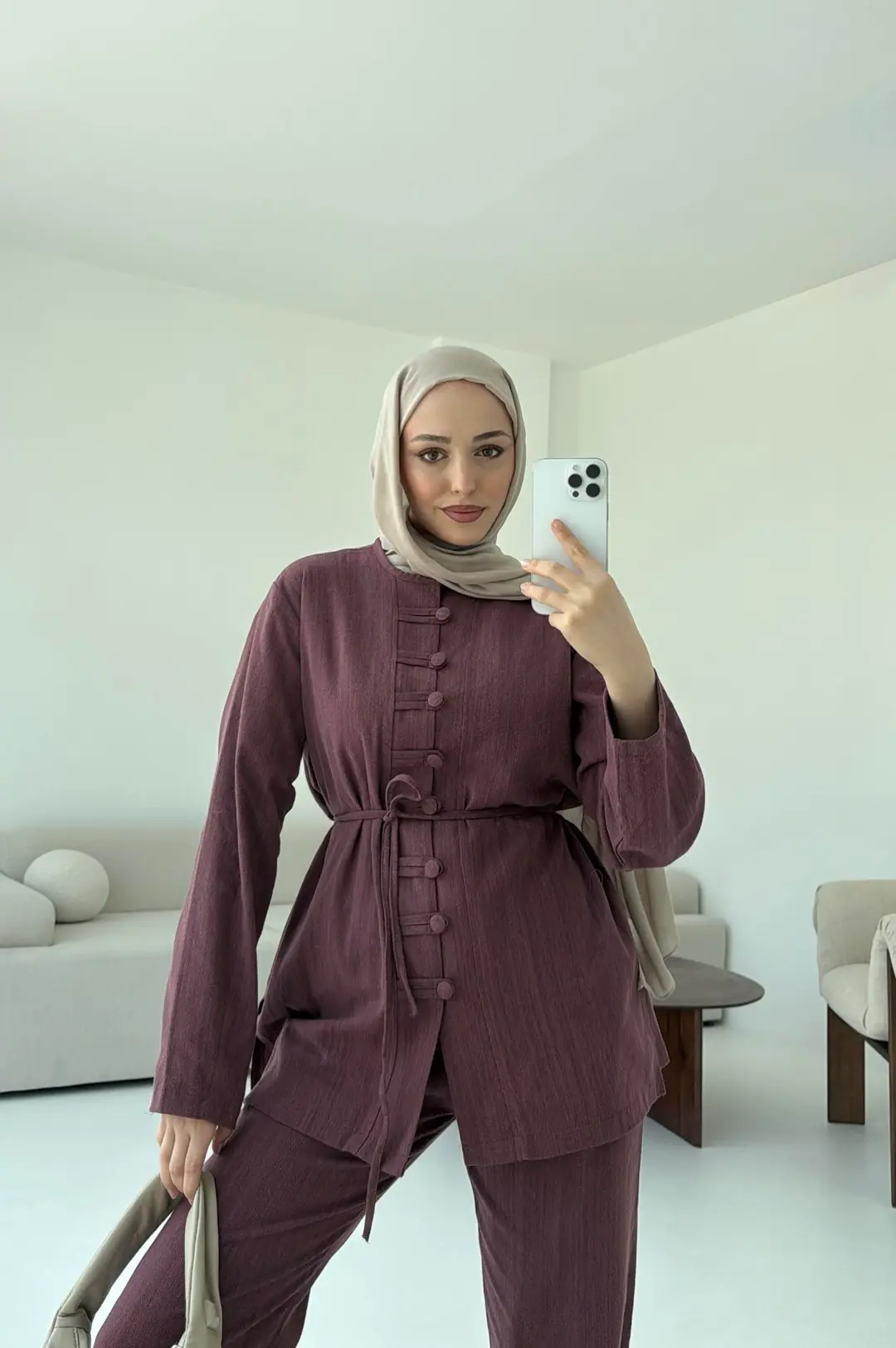 Düğme Detaylı Takım - Görsel 2