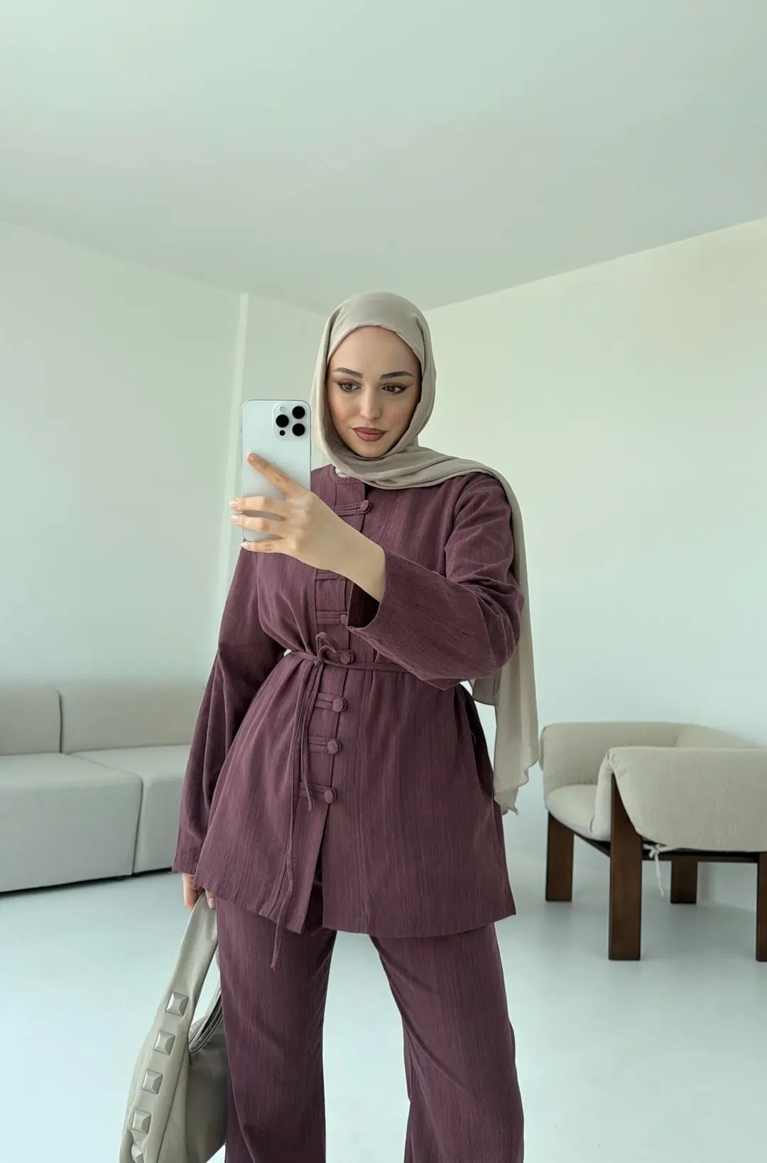 Düğme Detaylı Takım - Görsel 3