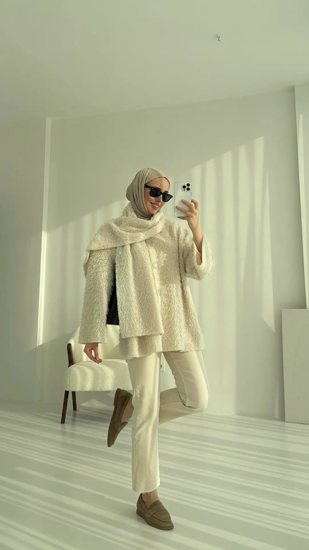 Düğmeli Atkı Detay Ceket