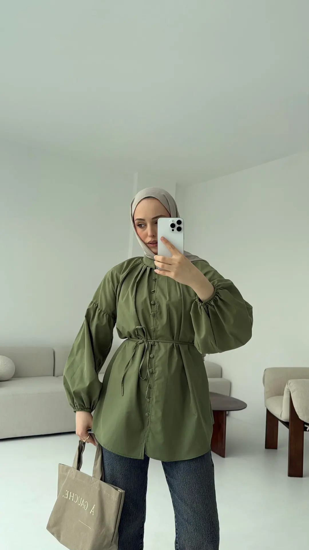 Elegant Gömlek Yeşil - Görsel 2