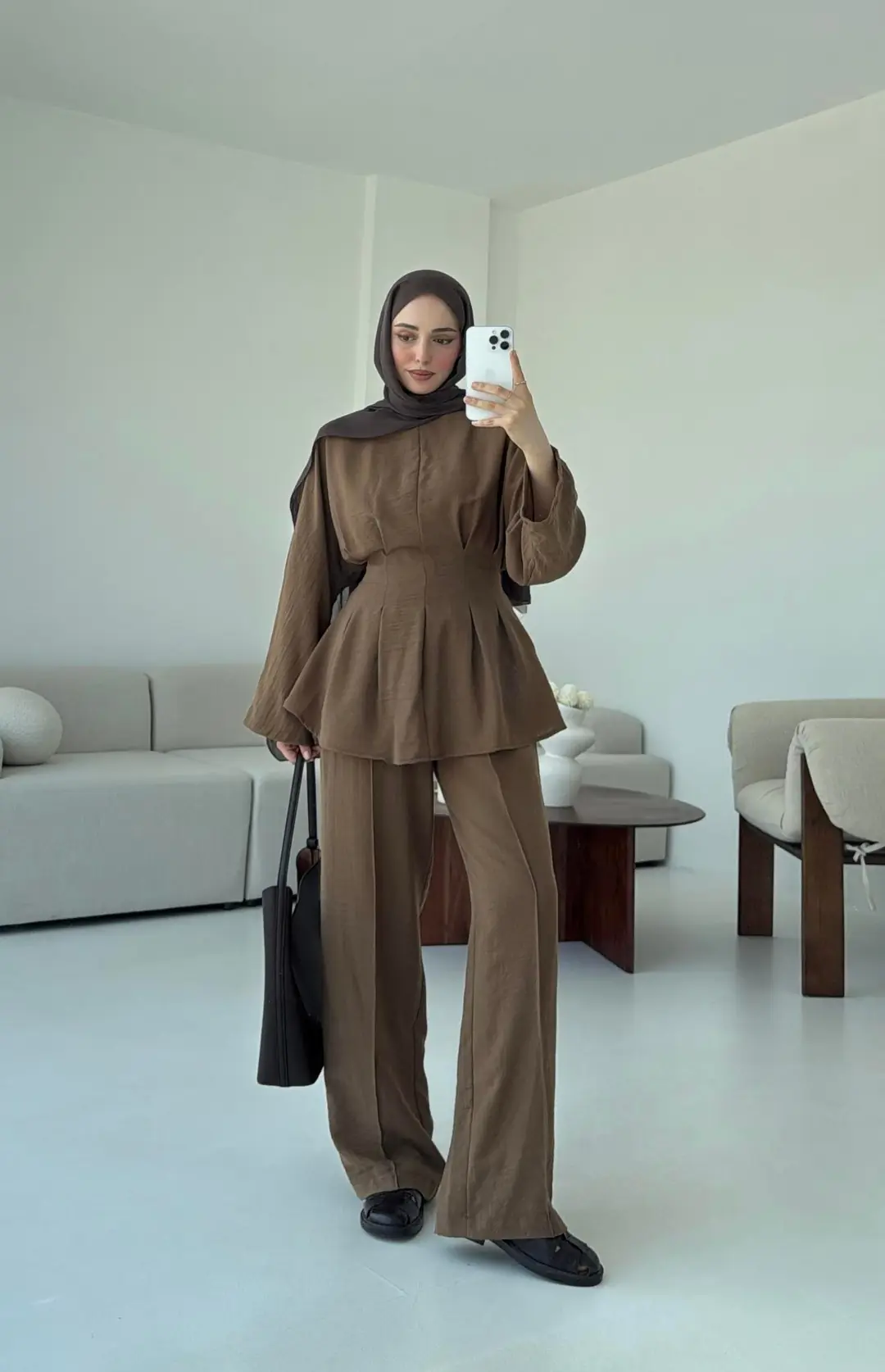 Elena Takım Kahve - Görsel 4