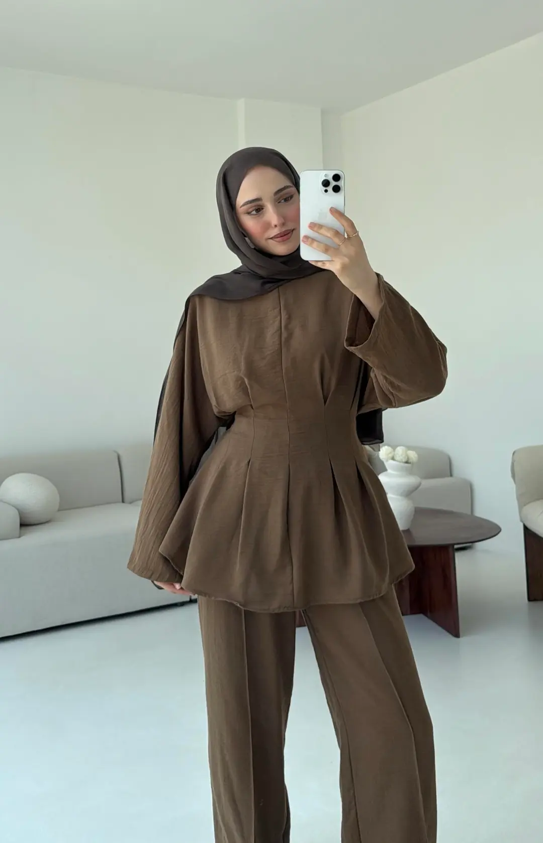 Elena Takım Kahve - Görsel 6