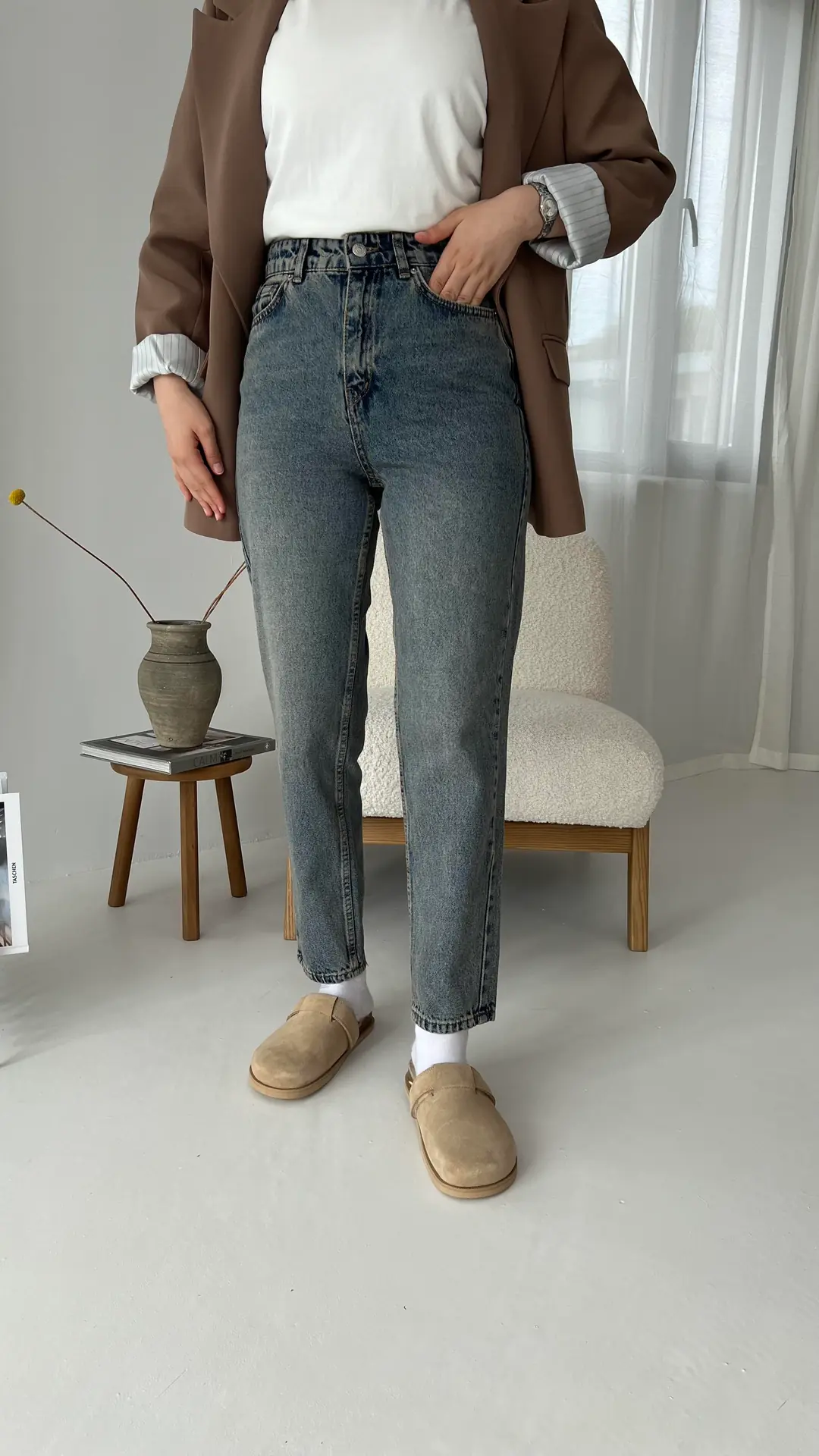 Eskitme Mom Jean - Görsel 2