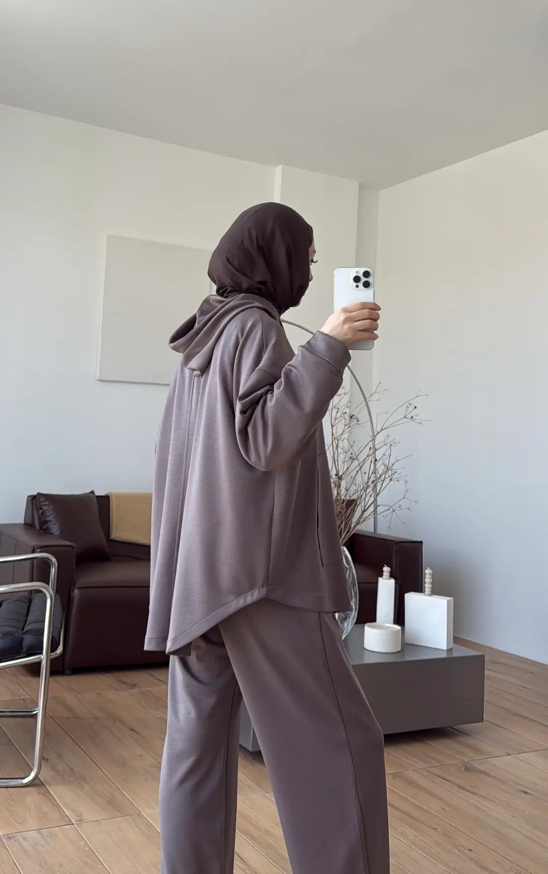 Fermuarlı Oysho Takım Vizon - Görsel 3